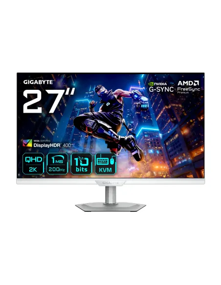 GIGABYTE M27Q2 QD ICE Monitor Gaming 27” QHD - 2560 x 1440, 200Hz, 1ms, 350 cd m², FreeSync Premium, Display HDR400, HDMI 2.0,