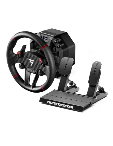 Thrustmaster T598 Nero, Rosso USB Sterzo + Pedali Analogico Digitale PC, PlayStation 4, PlayStation 5