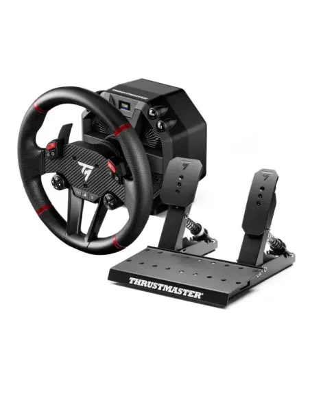 Thrustmaster T598 Nero, Rosso USB Sterzo + Pedali Analogico Digitale PC, PlayStation 4, PlayStation 5
