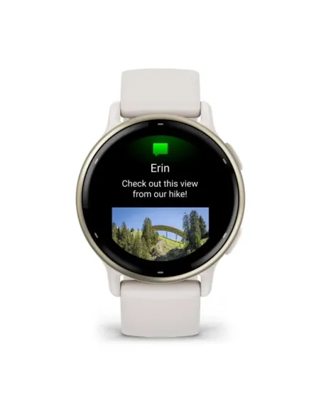 Garmin Vivoactive 5 3,05 cm (1.2") AMOLED 42 mm Digitale 390 x 390 Pixel Touch screen Bianco Wi-Fi GPS (satellitare)