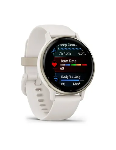 Garmin Vivoactive 5 3,05 cm (1.2") AMOLED 42 mm Digitale 390 x 390 Pixel Touch screen Bianco Wi-Fi GPS (satellitare)