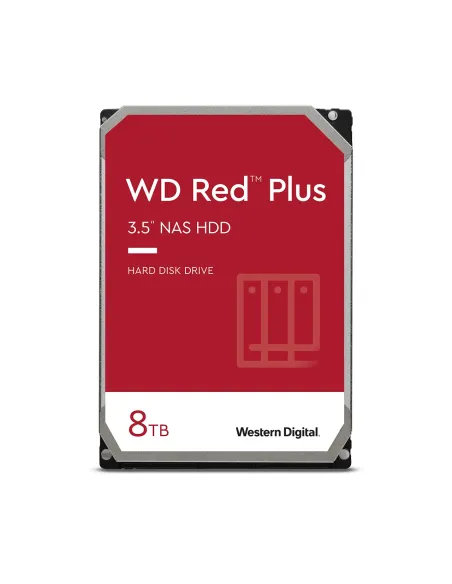 Western Digital Red Plus disco rigido interno 8 TB 5640 Giri min 256 MB 3.5" Serial ATA III