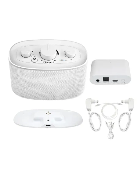 Albrecht Klaro Altoparlante portatile stereo Bianco 4 W
