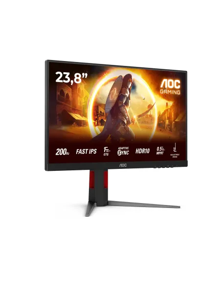 AOC G4 24G4HA Monitor PC 60,5 cm (23.8") 1920 x 1080 Pixel Full HD LED Nero, Rosso