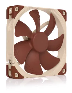 Noctua NF-A14 Case per computer Ventilatore 14 cm Beige, Marrone