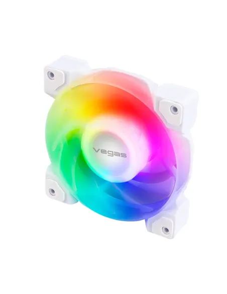 Akasa VEGAS A12 Case per computer, Processore Ventilatore 12 cm Bianco 1 pz