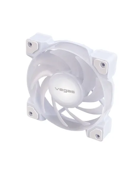 Akasa VEGAS A12 Case per computer, Processore Ventilatore 12 cm Bianco 1 pz