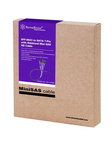 Silverstone CPS05 0,5 m Nero, Blu, Bianco