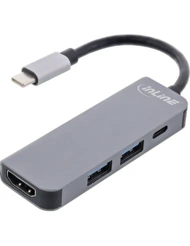 InLine Multihub USB 3.2 Gen.1, 2x USB-A, HDMI 4K 30Hz, USB-C PD 87W
