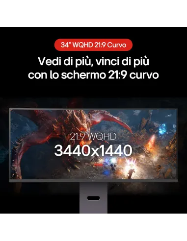 LG UltraGear Monitor Gaming 34" 21 9 curvo WQHD 160Hz 1ms