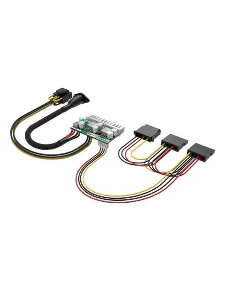 Akasa Compact Power 200 adattatore e invertitore Interno 180 W Multicolore