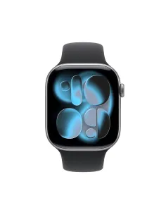 Apple Watch Series 11 GPS 46mm Cassa Alluminio Grigio Siderale con Sport Band Nero - M L 2