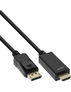 InLine Cavo DisplayPort M a HDMI M, 5m, con Audio, 4K 60Hz, DP1.2, nero