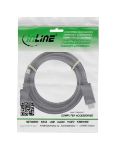 InLine Cavo DisplayPort M a HDMI M, 5m, con Audio, 4K 60Hz, DP1.2, nero 2
