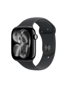 Apple Watch Series 11 GPS 46mm Cassa Alluminio Jet Black con Sport Band Nero - M L