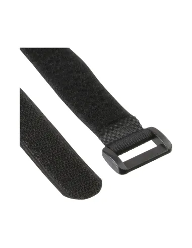InLine Cinghie di fissaggio con chiusura a strappo, 20x100mm, nero, 10pz