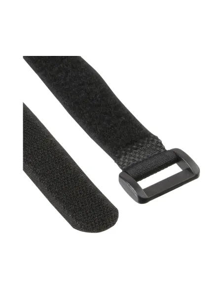 InLine Cinghie di fissaggio con chiusura a strappo, 20x100mm, nero, 10pz