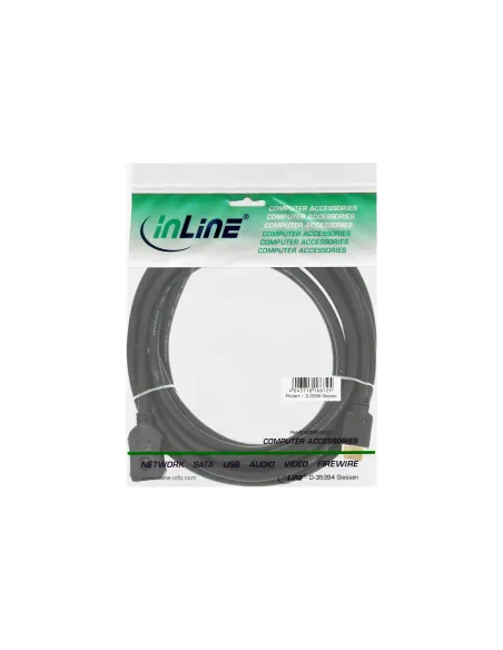 InLine Cavo HDMI-High Speed, Prolunga, 1m, 3D, dorato, nero, M-F