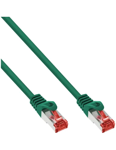 InLine Cavo patch Lan, S FTP (PiMf), Cat.6, 250 MHz, PVC, CU, verde, 5m