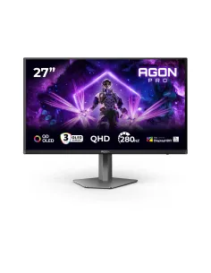 AOC AGON PRO AG276QZD2 Monitor PC 67,3 cm (26.5") 2560 x 1440 Pixel Quad HD QD-OLED Nero, Grigio 2