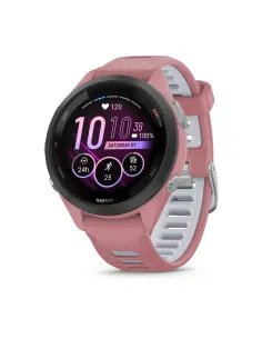 Garmin Forerunner 265S 2,79 cm (1.1") AMOLED 42 mm Digitale 360 x 360 Pixel Touch screen Nero, Rosa Wi-Fi GPS (satellitare)