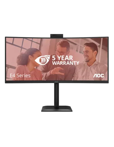 AOC E4 CU34E4CW Monitor PC 86,4 cm (34") 3440 x 1440 Pixel UltraWide Quad HD LED Nero