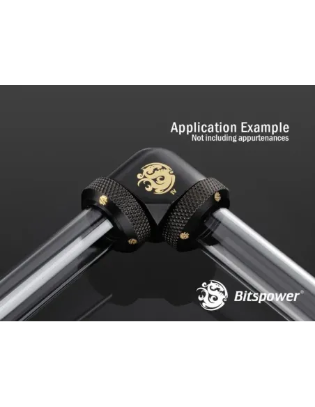 Bitspower Carbon Black Curva di compensazione