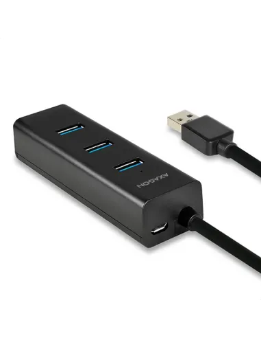 Axagon HUE-S2BP hub di interfaccia USB 3.2 Gen 1 (3.1 Gen 1) Type-A 5000 Mbit s Nero