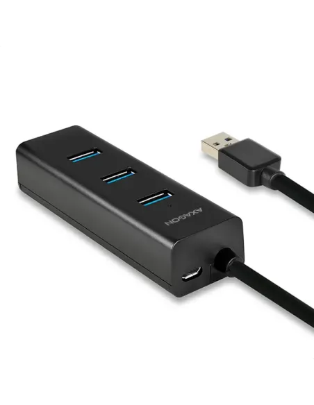 Axagon HUE-S2BP hub di interfaccia USB 3.2 Gen 1 (3.1 Gen 1) Type-A 5000 Mbit s Nero