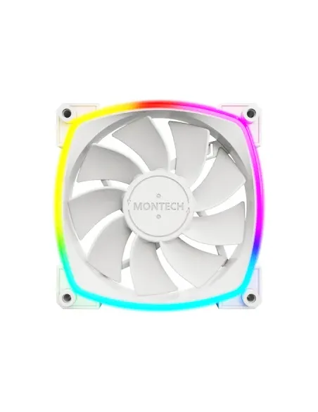 Montech RX120 PWM Case per computer Ventilatore 12 cm Bianco 1 pz