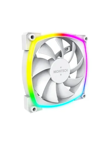 Montech AX120 PWM Case per computer, Processore Modulo ventilatore 12 cm Bianco 1 pz