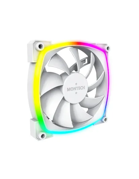 Montech AX120 PWM Case per computer, Processore Modulo ventilatore 12 cm Bianco 1 pz