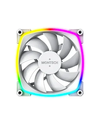 Montech AX120 PWM Case per computer, Processore Modulo ventilatore 12 cm Bianco 1 pz