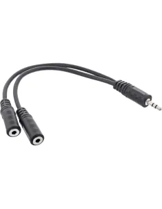 InLine Cavo Audio Y Jack 3,5mm maschio a 2x Jack 3,5mm femmina, 0,2m, stereo