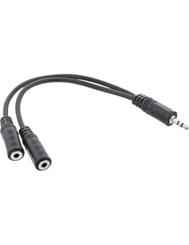 InLine Cavo Audio Y Jack 3,5mm maschio a 2x Jack 3,5mm femmina, 0,2m, stereo
