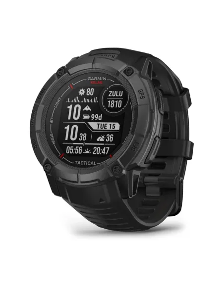 Garmin Instinct 2X Solar Tactical Edition 2,79 cm (1.1") MIP 50 mm Digitale 176 x 176 Pixel Touch screen Nero GPS (satellitare)