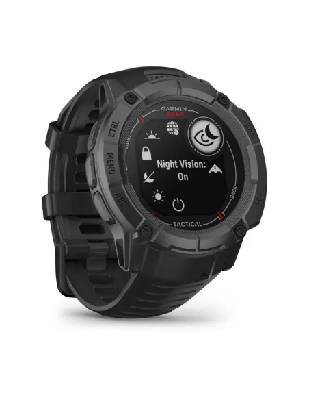 Garmin Instinct 2X Solar Tactical Edition 2,79 cm (1.1") MIP 50 mm Digitale 176 x 176 Pixel Touch screen Nero GPS (satellitare)