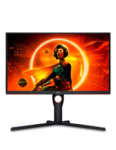 AOC G3 25G3ZM BK Monitor PC 62,2 cm (24.5") 1920 x 1080 Pixel Full HD Nero, Rosso
