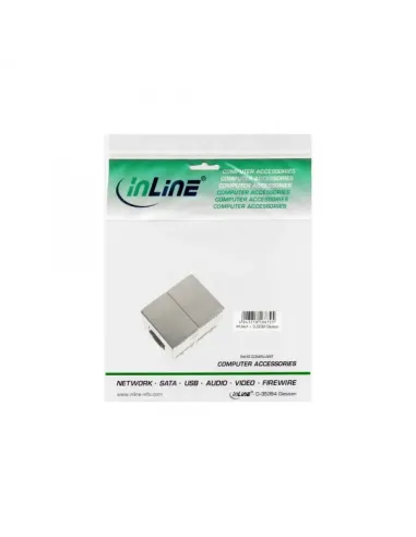 InLine Accoppiatore RJ45 femmina femmina Cat.6 schermato, in metallo