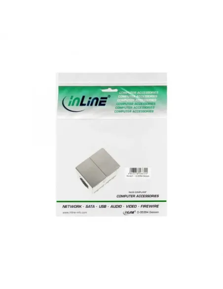 InLine Accoppiatore RJ45 femmina femmina Cat.6 schermato, in metallo