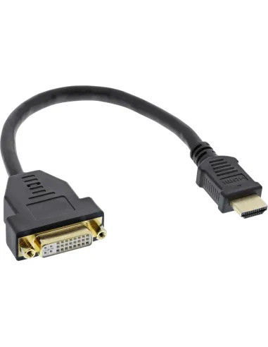 InLine Cavo adattatore HDMI M a DVI 24+5 F, 0,2 m