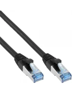 InLine Cavo patch Lan, S FTP(PiMf), Cat.6a, 500MHz, CU, halogenf., nero, 2m