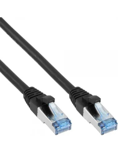 InLine Cavo patch Lan, S FTP(PiMf), Cat.6a, 500MHz, CU, halogenf., nero, 2m