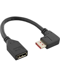 InLine Cavo adattatore DisplayPort 1.4 ST BU, 8K4K, ad angolo retto
