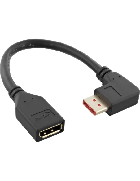 InLine Cavo adattatore DisplayPort 1.4 ST BU, 8K4K, ad angolo retto