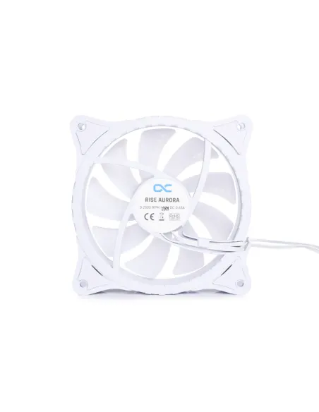 Alphacool Rise Aurora Case per computer Ventilatore 12 cm Bianco 1 pz