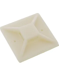 InLine Basette autoadesive 20x20mm per fascette da 4,8mm, neutra, 10pz