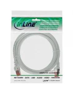 InLine Cavo patch Lan, S FTP (PiMf), Cat.6, 250 MHz, PVC, CU, bianco, 3m 2