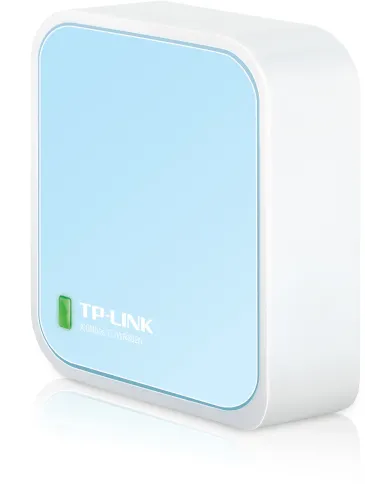 TP-Link TL-WR802N router wireless Fast Ethernet Banda singola (2.4 GHz) Blu, Bianco