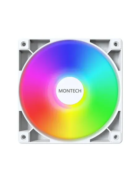 Montech GF120 PWM Case per computer Modulo ventilatore 12 cm Bianco 1 pz